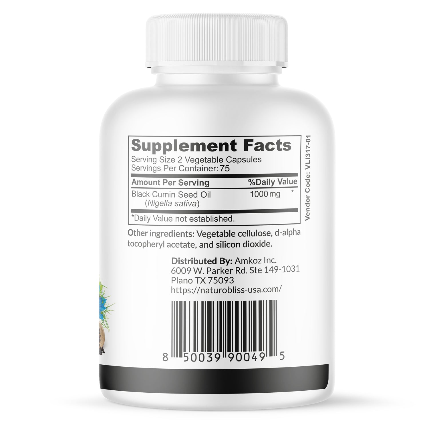 Black Seed Oil (1000mg, 150 Softgel Capsules) (Non-GMO & Vegan)