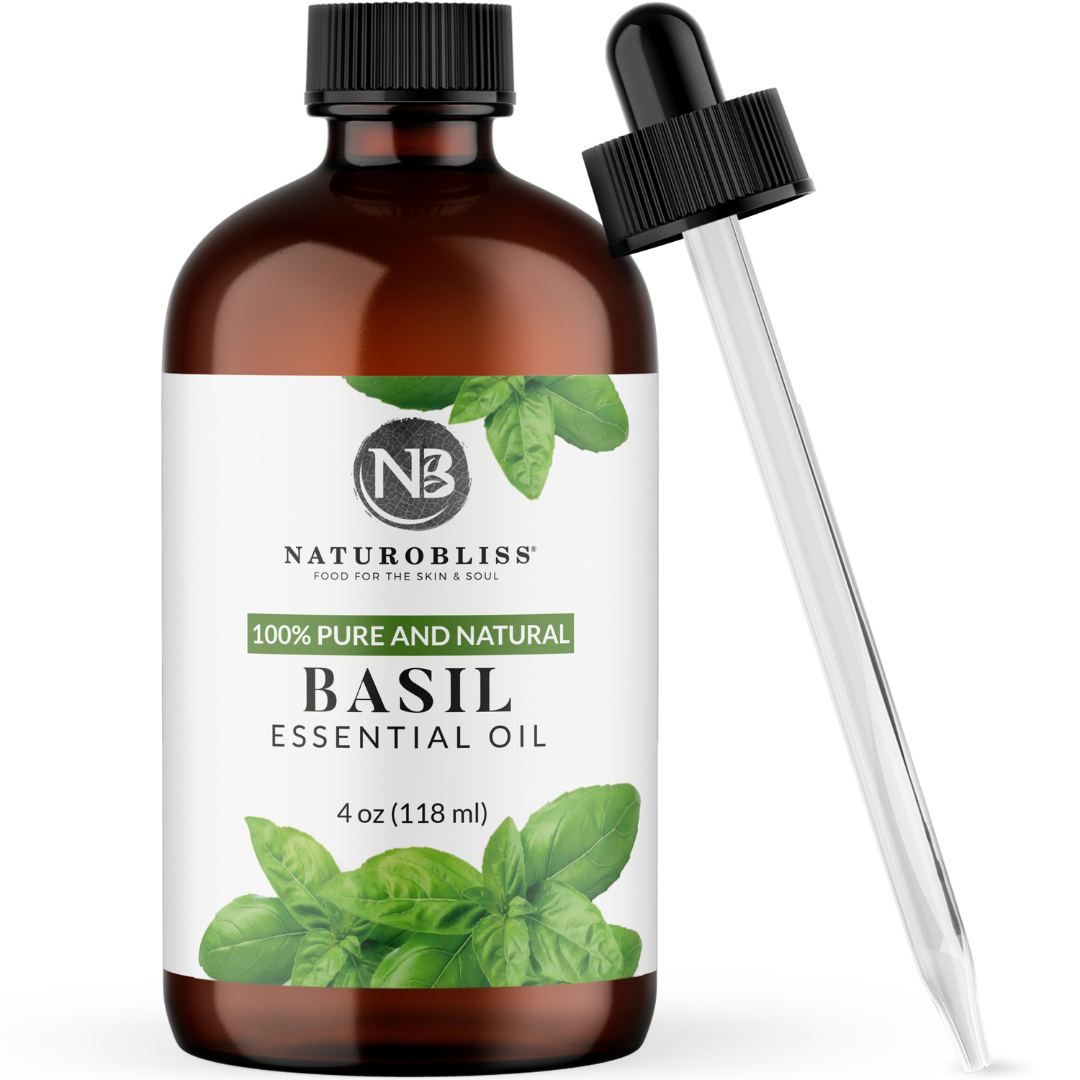 Sun Essential Oils 4oz - Basil Essential Oil - 4 Fluid Ounces