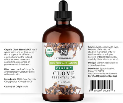 Clove Essential Oil (1oz) (USDA Organic)