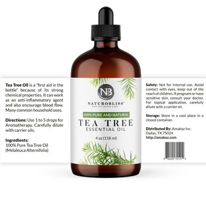NaturoBliss Tea Tree Essential Oil | Tea Tree Oil NaturoBliss Tea Tree Essential Oil | Tea Tree Oil